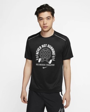 Nowa! koszulka biegowa Nike Never Not Running r. M