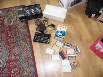 Komputer ZX Spectrum z grami
