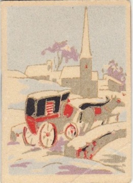 Stary mini kalendarzyk 1949 - miniaturka Francja