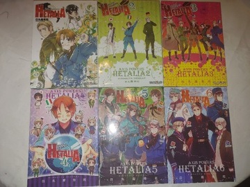 HETALIA Axis Powers 1-6 KOMPLET Himaruya Hidekaz