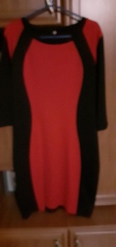 Sukienka damska czarno-czerwona