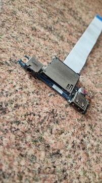 Port USB, Czytnik kart SD i gniazdo Jack 