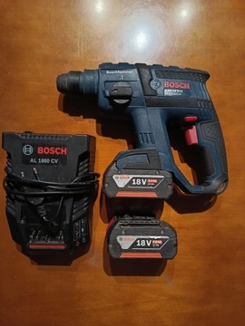 MŁOT BOSCH GBH 18 V-LI + AKU 2X5.0Ah + ŁADOWARKA 