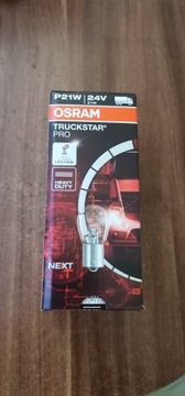 żarówka osram 24v 21w białe - paczka 10 szt BA15S