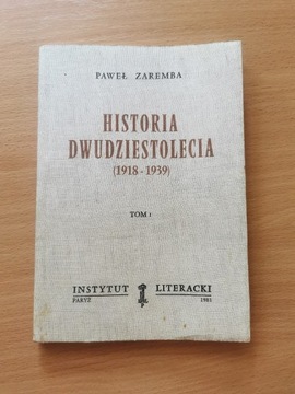 Historia Dwudziestolecia (1918-1939) - P. Zaremba