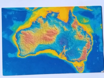 Pocztówka Australia widok z kosmosu. 1996.