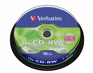 Płyta CD Verbatim CD-RW 700 MB 10 szt.
