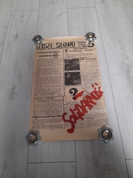 PLAKAT NASZE SŁOWO DOLNY ŚLĄSK NR.5 SOLIDARNOŚĆ 