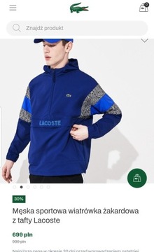 Bluza Lacoste Anorak Kangurka 