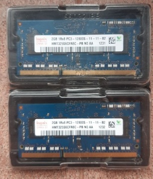 RAM 4GB (2x2Gb) Hynix DDR3 PC3-12800s 1600 MHz