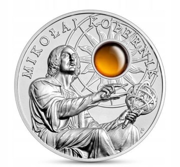 50 zł Mikołaj Kopernik Bursztyn 2023 Srebro 2 oz