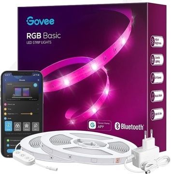 Govee Taśma LED, Bluetooth RGB 2x10m Aplikacja