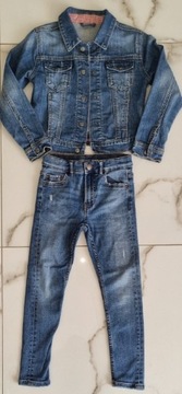 SPODNIE KURTKA JEANS 122 ZARA PREMIUM 122 