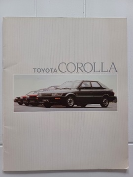 Prospekt Toyota Corolla 1987r UNIKAT