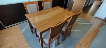 Stół Pokojowy rozsuwany + 4 krzesła