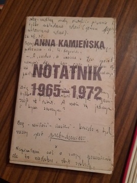 Notatnik 1965-1972 A. Kamieńska