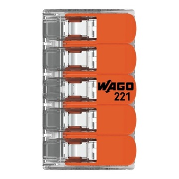 WAGO 221-415 Szybkozłączka Złączka 5x0.2-4mm 1szt