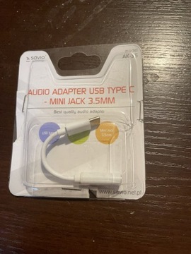 Audio adapter USB type c - mini jack 3.5mm