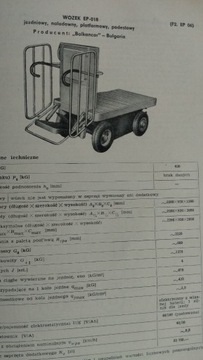 Bumar zbyt wózki trans widłowe 1975 katalog