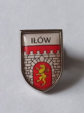 Herb gmina Iłów przypinka pin odznaka wpinka