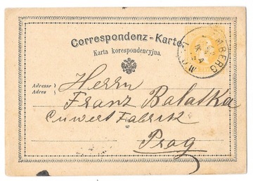 Cp 2 - zabór austriacki, 1871 r. Lwów-Praga