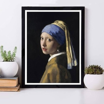 5D DIY Haft diamentowy Vermeer Dziewczyna z perłą