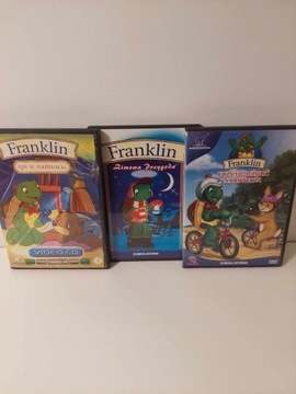 Zestaw filmów bajek Franklin VCD DVD CD 3 sztuki