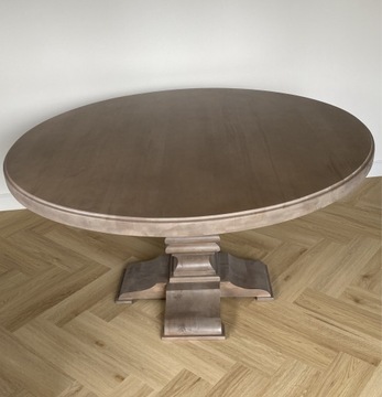 Stół okrągły 140 cm lite drewno bukowe