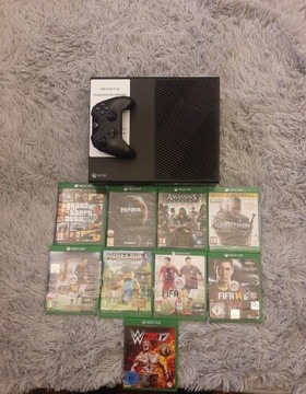 Sprzedam konsole Xbox One 500 GB + 9 Gier