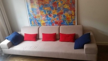 Designerska sofa 3-osobowa i fotel