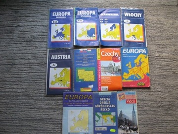 MAPY EUROPY 11sztuk