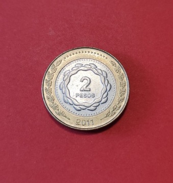 Moneta 2 peso 2011, Argentyna