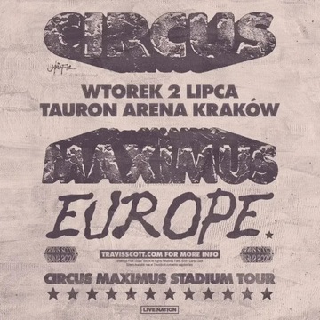 2 bilety Travis Scott: Utopia – Circus Maximus World Tour Kraków 02.07