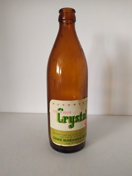 Stara szklana butelka CRYSTAL beer zCZECHOSŁOWACJI