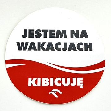 Naklejki kibica na auto samochód Mix hurt 8x8cm