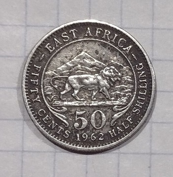 (1090) Brytyjska Afr. Wsch. 50 centów 1962