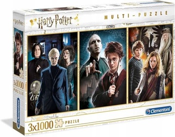 CLEMENTONI PUZZLE HARRY POTTER 3X1000 EL. 61884