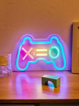 Neon/led na ścianę pad ps4/Xbox dla gracza