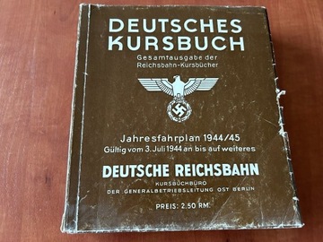 Deutsches Kursbuch 1944/1945 REPRINT