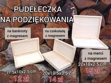 Pudełka ma podziękowania 