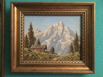 Piękny olej - Alpy, Dolomity, Peter Haller