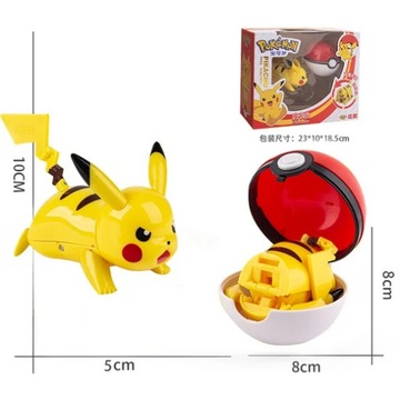 Figurka Pokemon Pikachu + Pokeball 