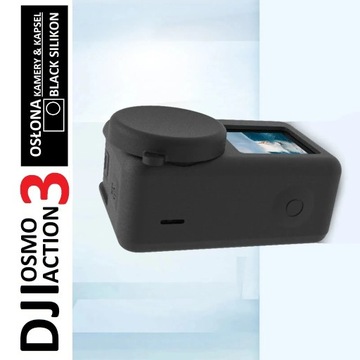 DJI Osmo Action 3 BLACK silikon osłona + kapsel