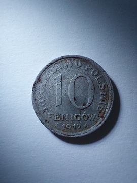 10 fenigów Królestwo Polskie 1917r NBO