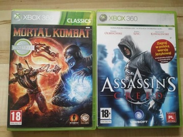 Assassin's Creed PL + Mortal Kombat Xbox 360