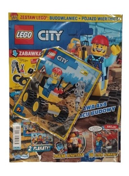 Magazyn Czasopismo LEGO City- 02/2022 - Budowlaniec + wiertło