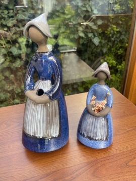 Dwie ceramiczne figurki Dziewczyn Jie Gantofta