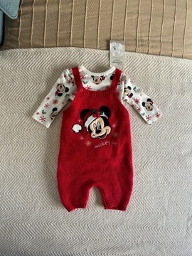 Świąteczny zestaw niemowlęcy Myszka Mickey 62 cm 