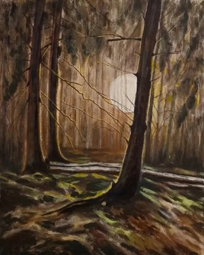 Pełnia  40x50 cm Akryl 