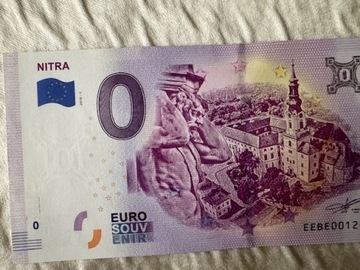 NITRA  banknot Słowacki 0 euro, nr. seryjny 1200